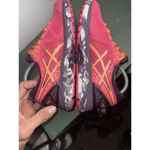 Asics Women's GT-2000 4 Pink/ Orange T661N Size 9 - Picture 10 of 12